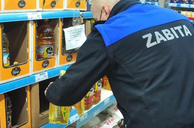 Zincir marketlere ayçiçek yağında stokçuluk denetimi
