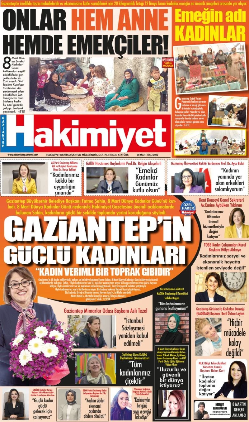 Yerel gazeteden kadınlara özel baskı
