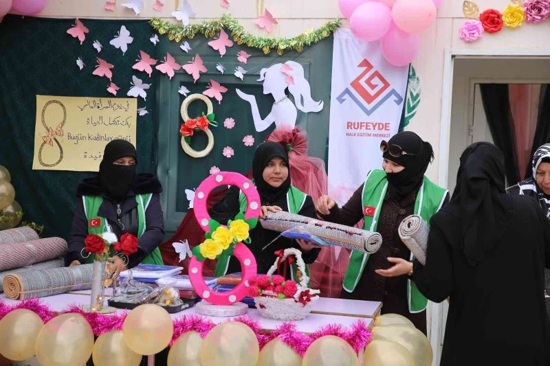 Azez’deki savaş mağduru kadınlar unutulmadı
