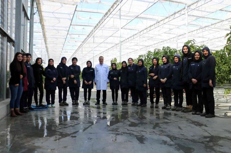 Kadın eli her alanda, bu tesiste çalışanların neredeyse tamamı kadın
