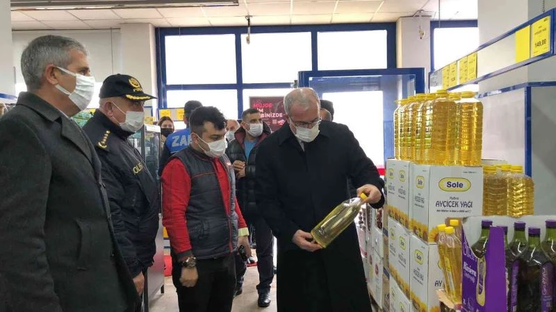 Vali Toraman’dan fahiş fiyat ve stok denetimi
