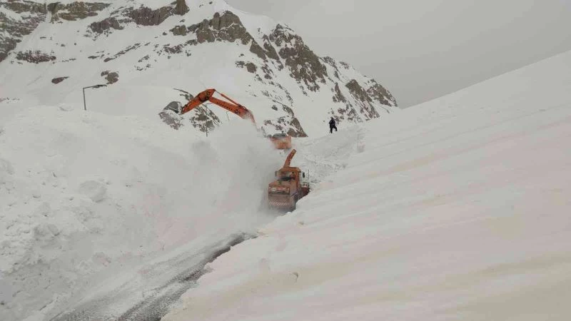 Kar kalınlığı 6 metreyi buldu, ekipler yolu bulmakta güçlük çekiyor
