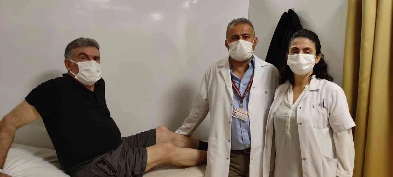 Fizik tedavi ile yeniden yürümeye başladı
