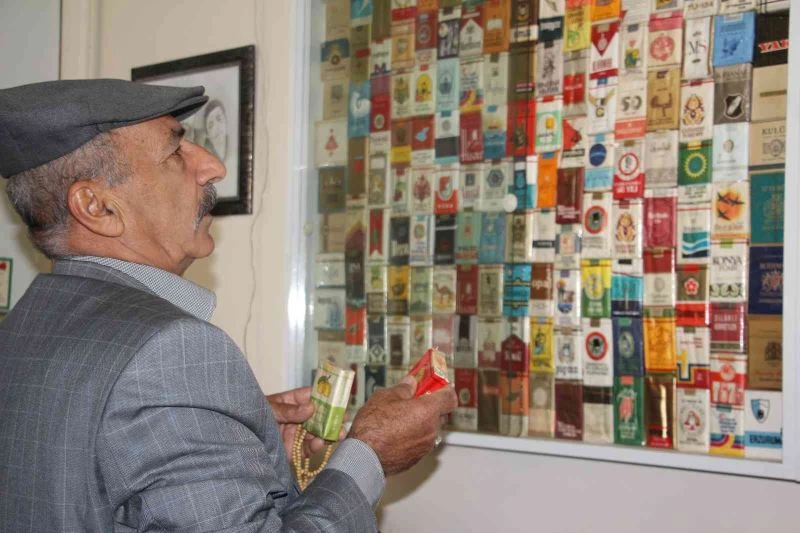 İçmediği sigaraların koleksiyonunu yapıyor
