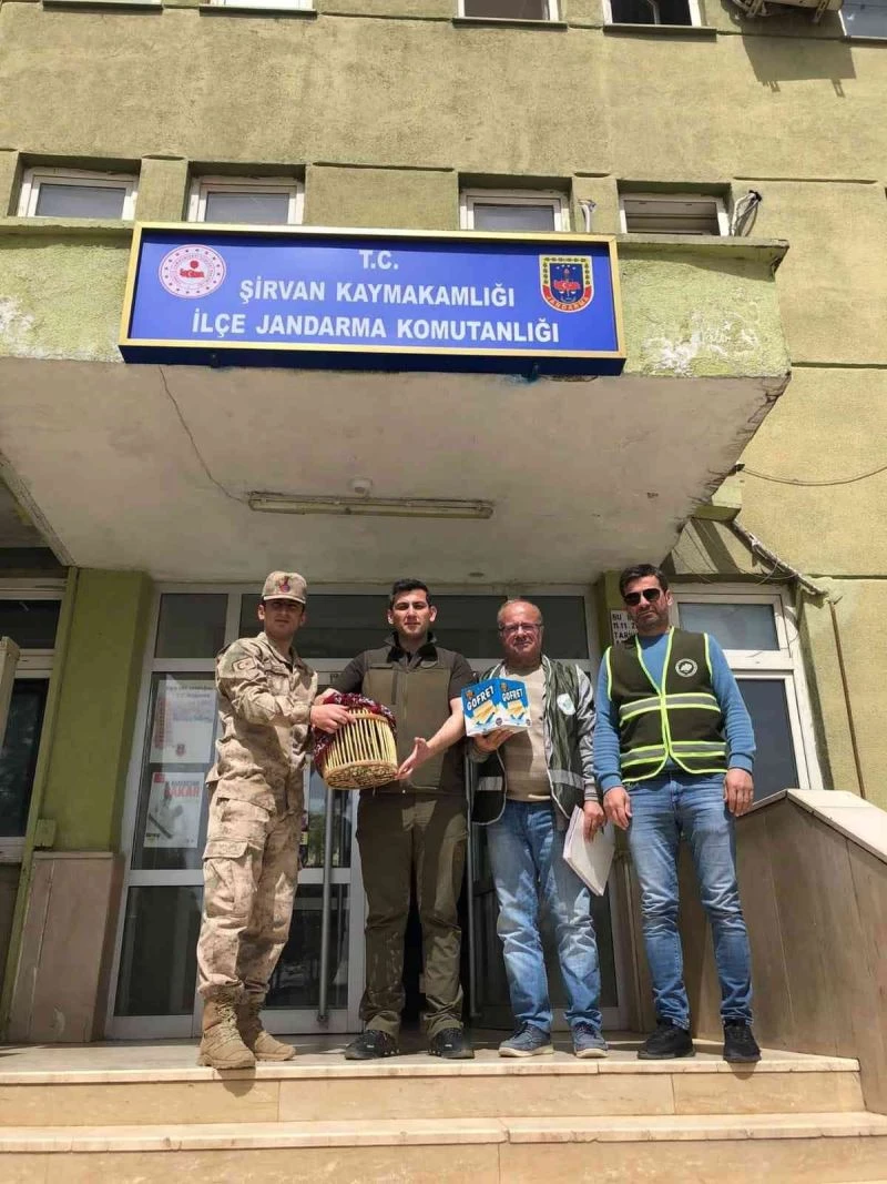 Siirt’te kaçak avcılık yapan şahsa tutanak tutuldu
