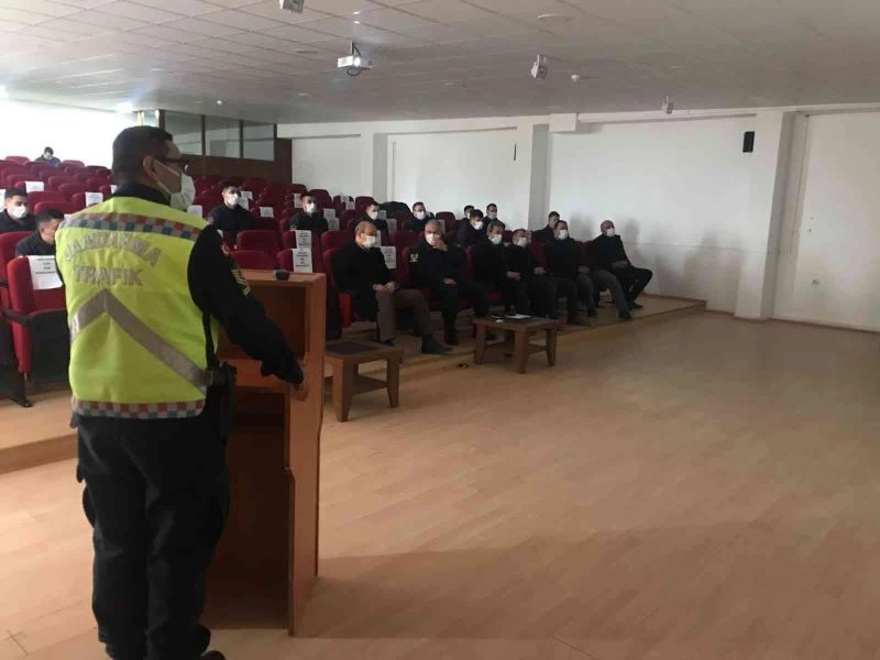 Jandarmadan hükümlü ring aracı şoförlerine eğitim
