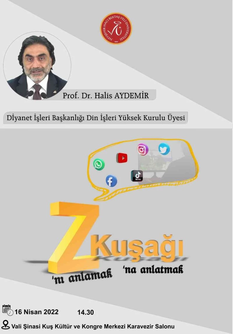 Prof. Dr. Halis Aydemir NEVÜ’de Konferans Verecek
