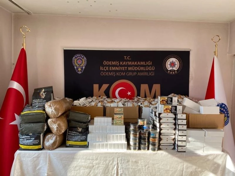 İzmir’de polisten kaçak sigaraya geçit yok
