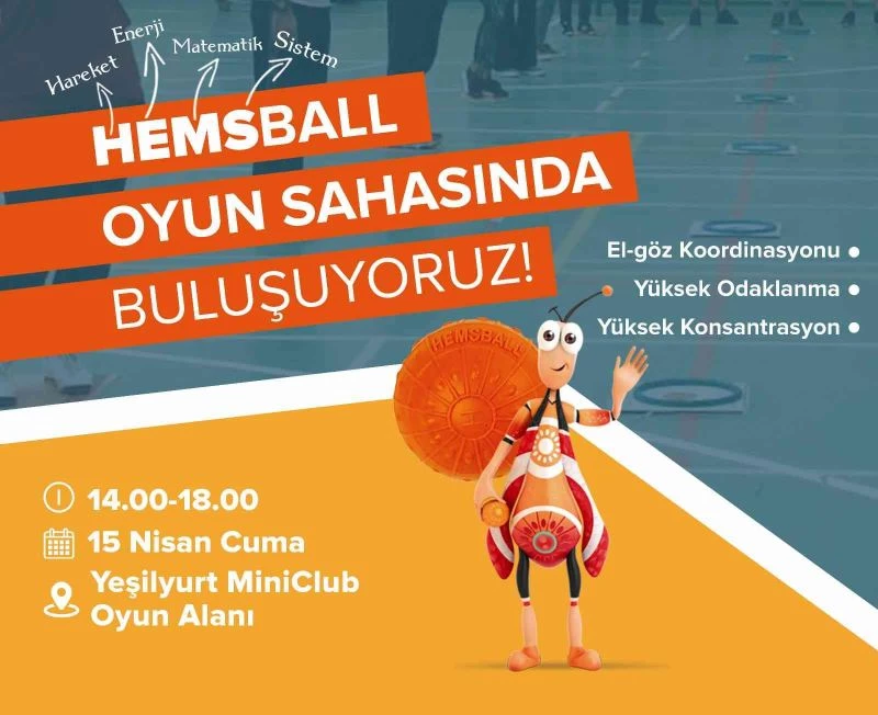 Minik ziyaretçiler Hemsball oyun sahasında buluşuyor
