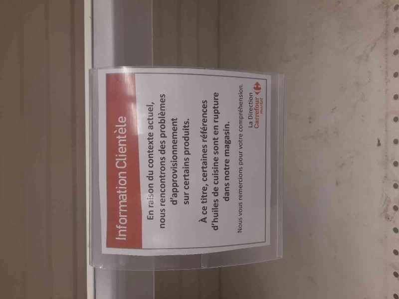 Fransa’da market rafları boş kaldı
