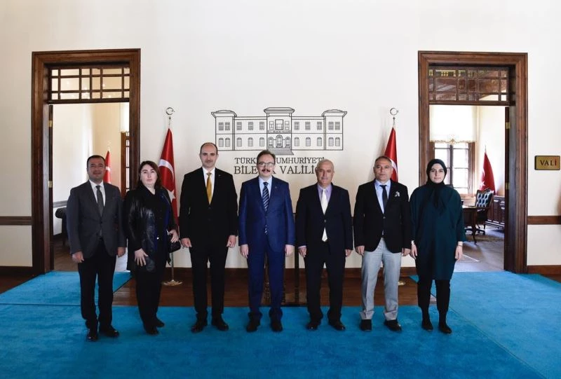 Vali Kızılkaya, İl Müdürü Bircan’ı ve yanındaki heyeti kabul etti
