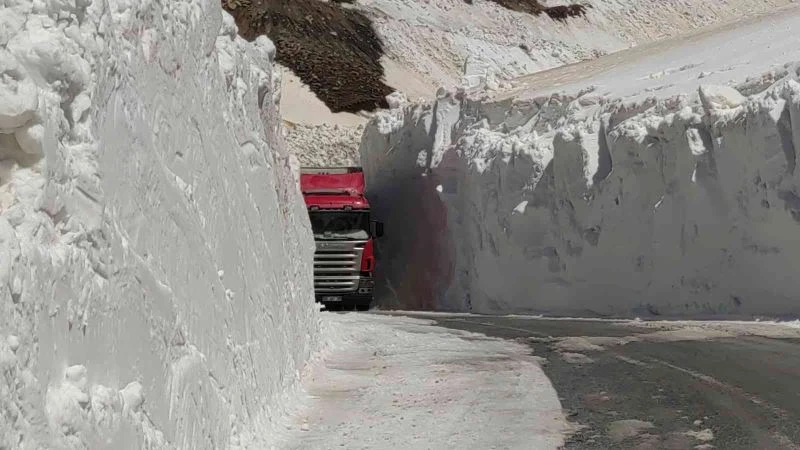 Metrelerce yükseklikteki karla mücadelede mutlu son
