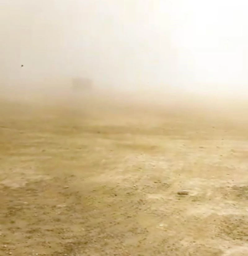 Yeşilhisar ve Develi’de kum fırtınası
