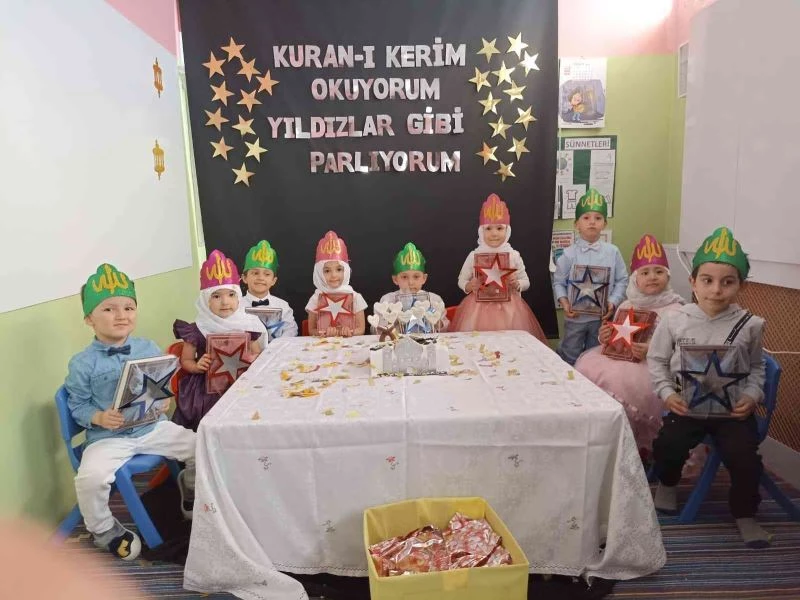 Hisarcık’ta 4-6 yaş grubu çocuklar Kur’an-ı Kerim okumayı öğreniyor
