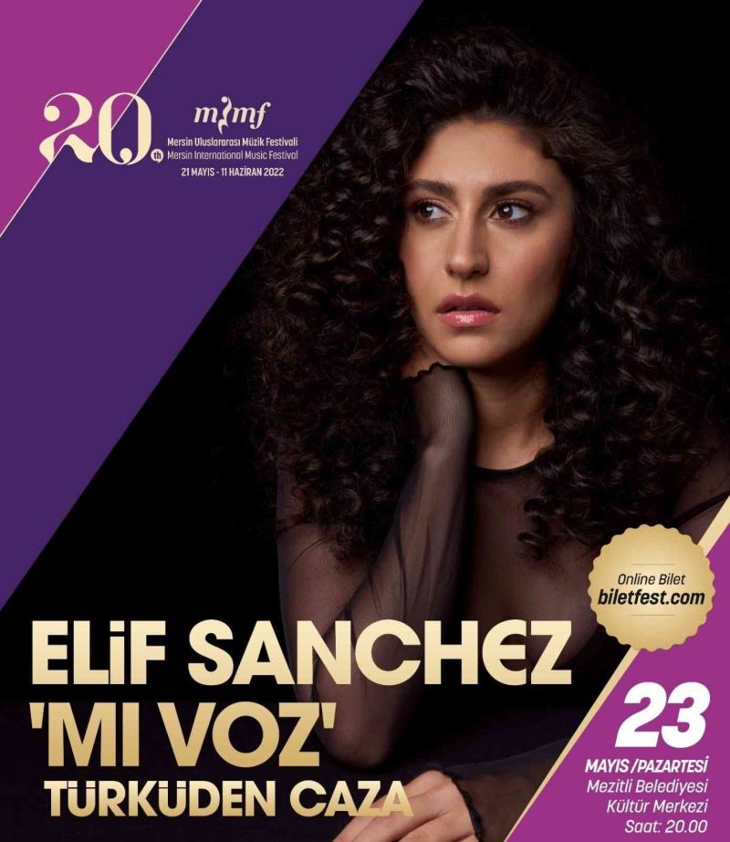 Caz solisti Elif Sanchez, 20. Mersin Uluslararası Müzik Festivalinde Mersinlilerle buluşacak
