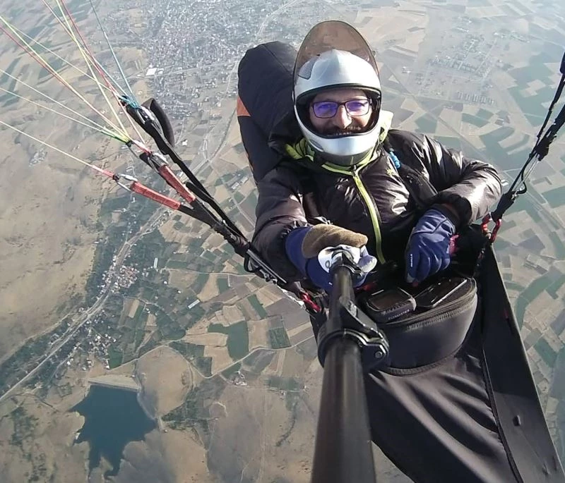 Karada başlayan uçuş, 83 kilometre sonra deniz kenarında son buldu
