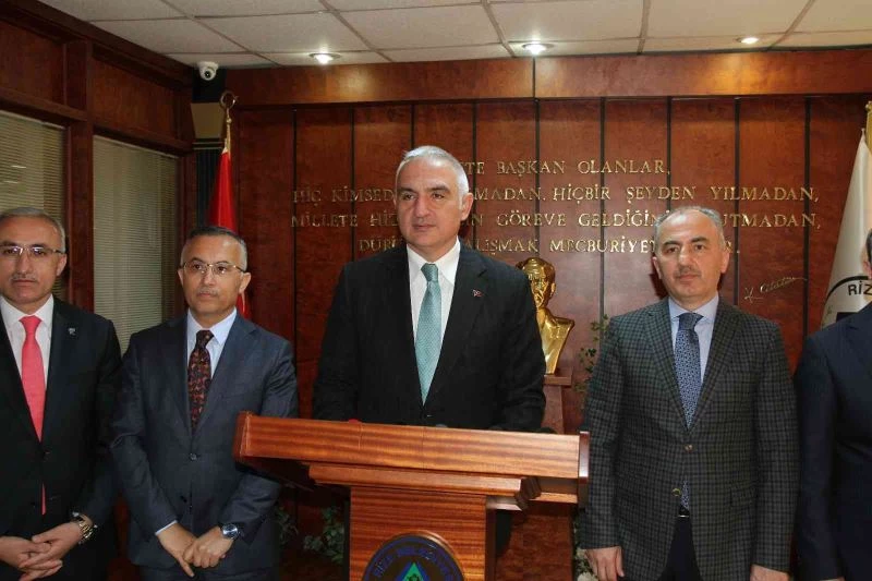 Kültür ve Turizm Bakanı Ersoy: “Rize kendini korumayı çok iyi başarmış bir yer”
