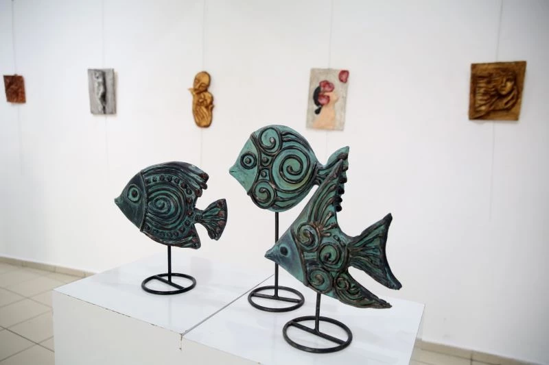 Bursa’da heykel atölyesinin eserleri sergilendi
