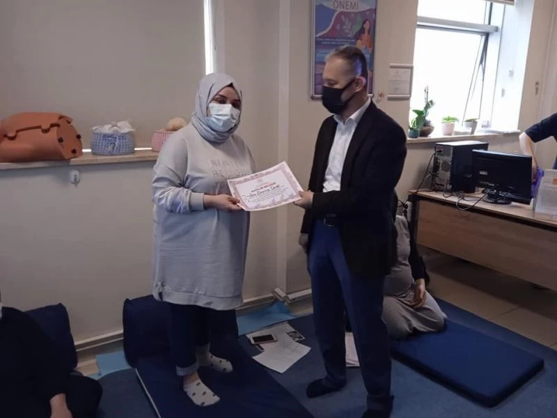 Gebe okulundan mezun oldular
