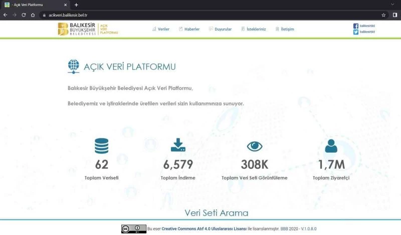 Büyükşehir’in ’Açık Veri Portalı’nı 1 milyon 700 bin kişi ziyaret etti
