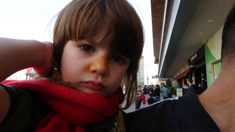 Taksim’de köpek İranlı çocuğu burnundan ısırdı
