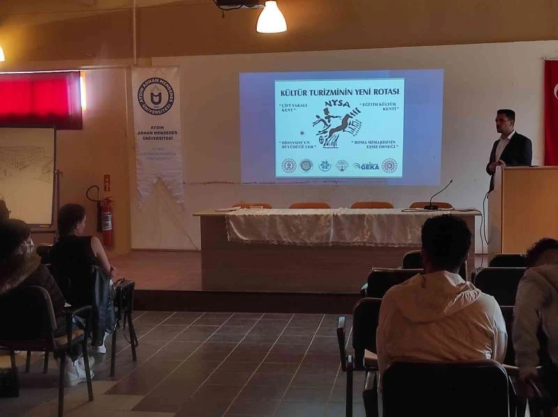 Karacasu Memnune İnci MYO’da Nysa Antik Kenti konuşuldu
