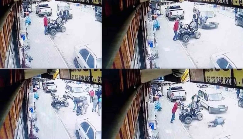 Akılalmaz olay! Husumetlisinin üstüne böyle araba sürdü
