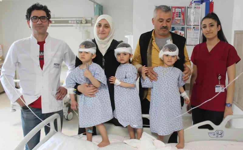 Suriyeli tek yumurta üçüzleri ilk defa Türkiye’de duymaya başladı
