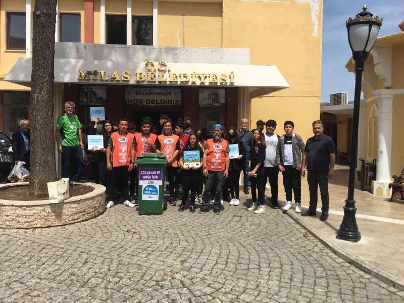 Milas’ta atık pil ve kullanılmayan ilaçlar toplandı
