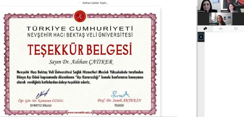 NEVÜ’de ’Aşı Kararsızlığı’ konulu panel düzenlendi
