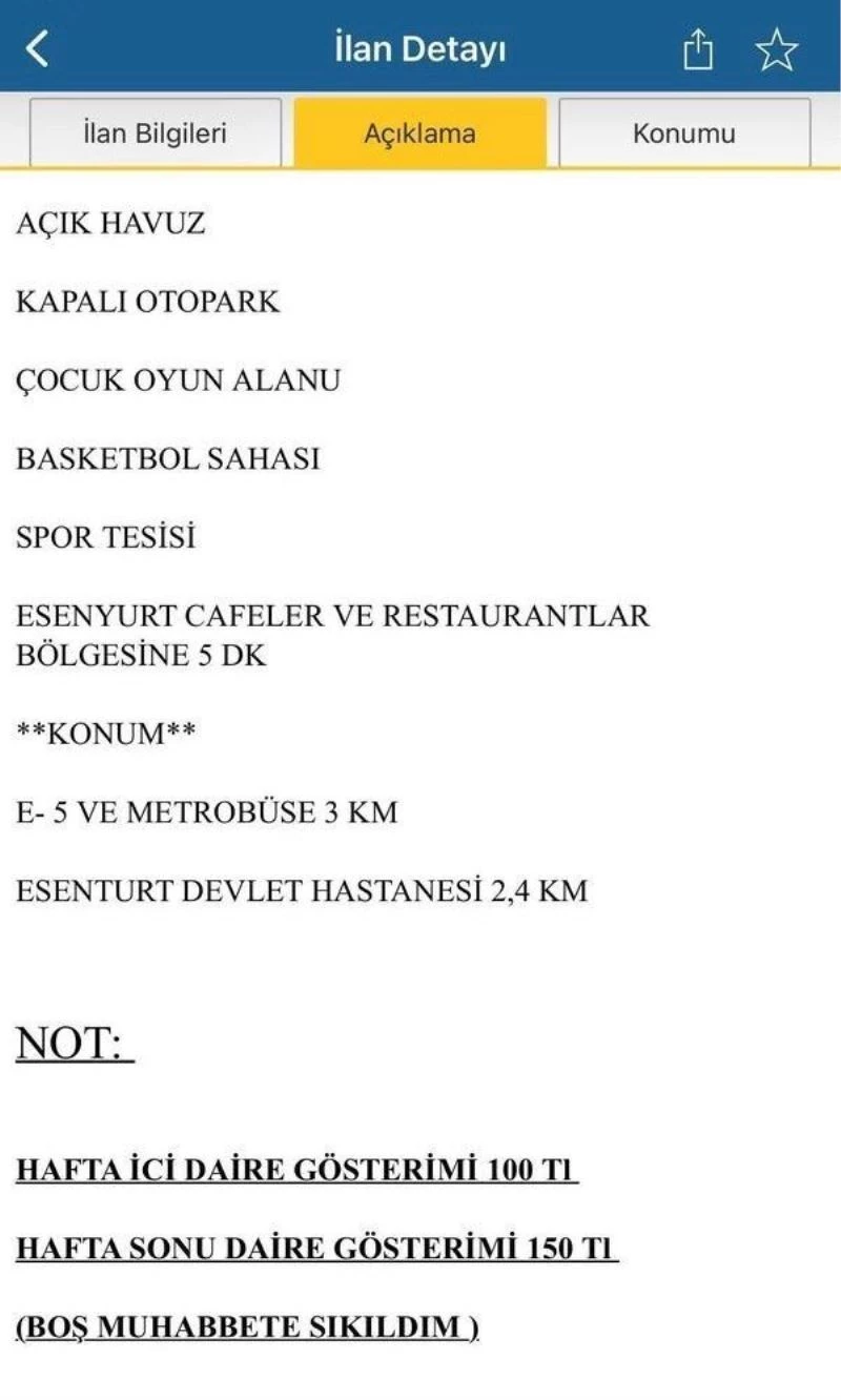 Esenyurt’ta dairesini satılığa çıkarttı, çok kişi görmek isteyince ev turunu ücretli yaptı
