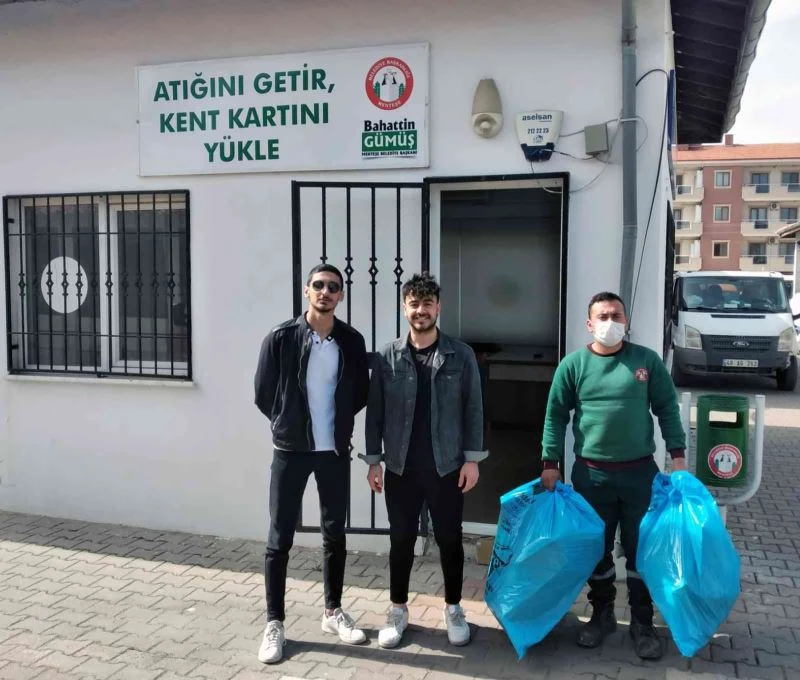 Atık getirene, Kent Kart yüklemesi
