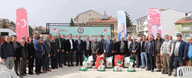 Samsun’da üreticiye patates ve kuru fasulye tohumluğu dağıtımı
