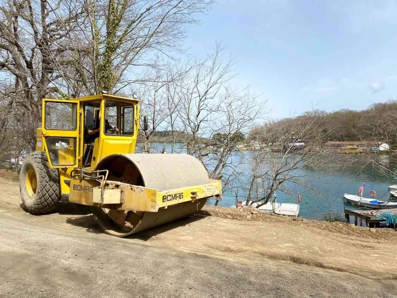 Sinop Hamsilos’ta bisiklet ve yaya yolu çalışmaları sürüyor
