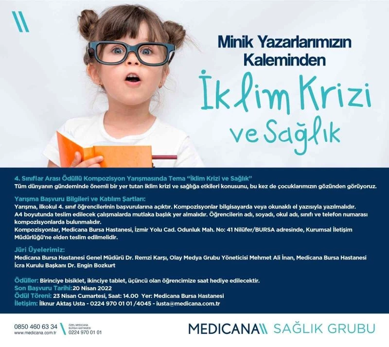 ’İklim krizi ve sağlık’ kompozisyon yarışması başladı
