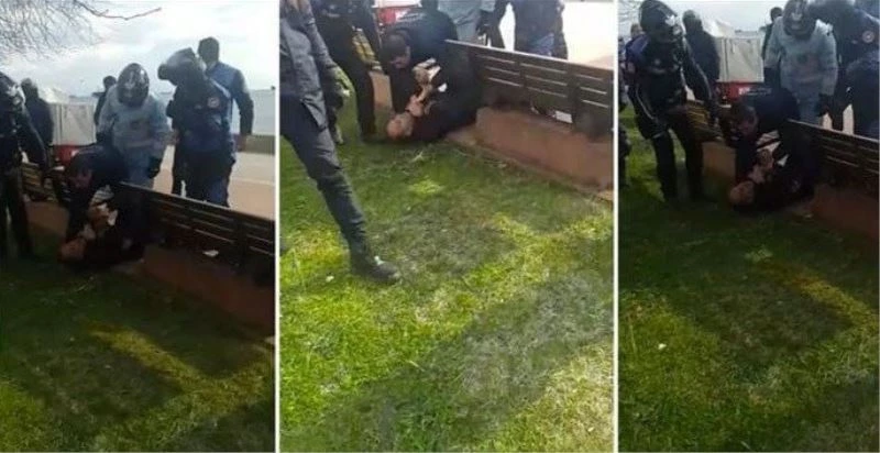 İBB zabıta ekipleri, Kartal’da piknik yapan engelli seyyar satıcıyı ailesinin yanında darp etti
