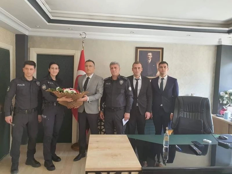 Emniyet teşkilatından Kaymakam Eligül’e ziyaret
