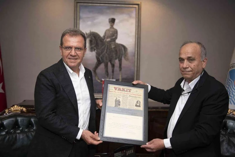 Başkan Seçer’e kadınlara desteğinden dolayı tarihi belge
