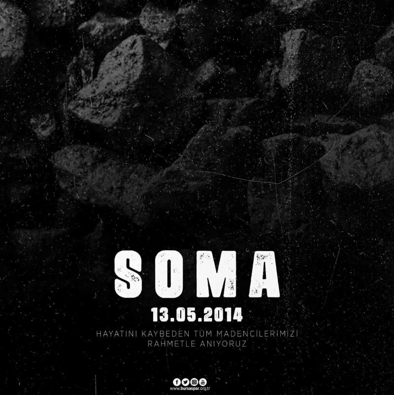 Bursaspor Kulübü, Soma faciasını unutmadı
