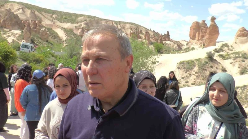 Kapadokya’yı gezen öğrenciler: “Peribacalarına dokunmak çok güzeldi”
