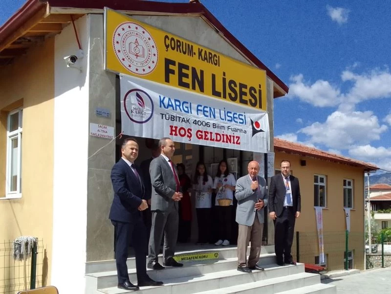 Kargı fen lisesi’nde bilim fuarı açıldı
