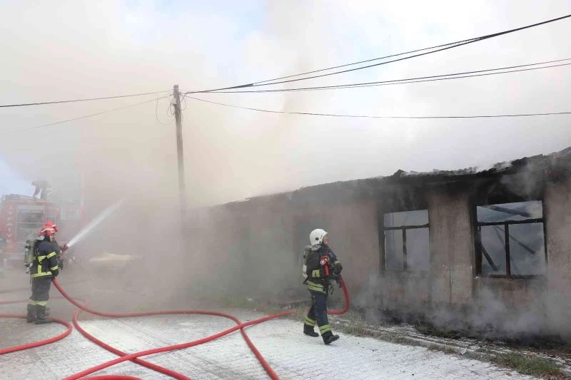 Kereste fabrikasında korkutan yangın
