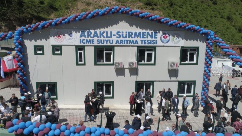 Trabzon’un Araklı ve Sürmene ilçelerinin temiz içme suyu sorunu çözüldü
