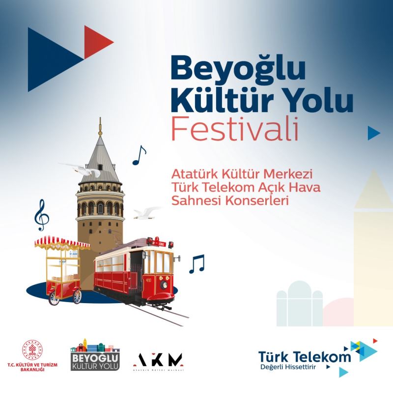 ‘Beyoğlu Kültür Yolu Festivali’ Türk Telekom Açık Hava konserlerine geri sayım başladı
