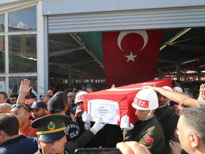 Konyalı şehit Hasan Çatal son yolculuğuna uğurlandı
