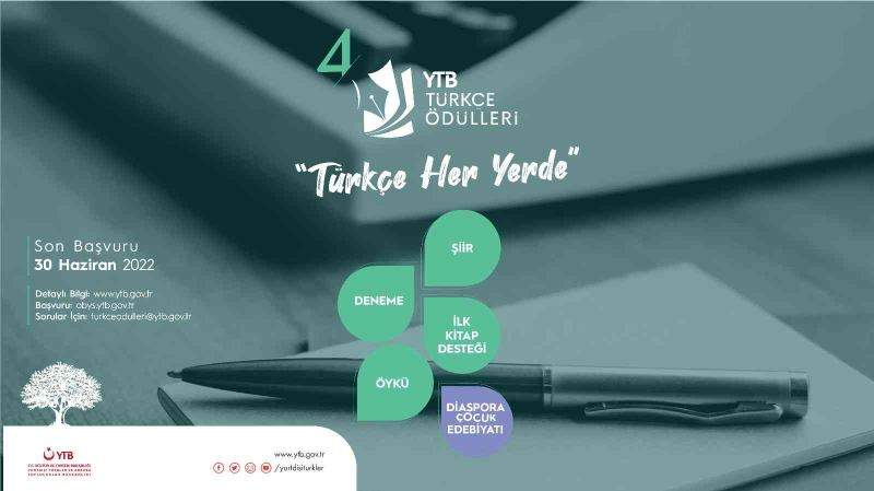 YTB’den yurt dışındaki vatandaşlara yönelik “YTB Türkçe Ödülleri” yarışması

