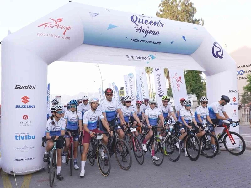 ’Santini Queens Of The Aegean Boostrace’ bisiklet yarışı Marmaris’te gerçekleşti
