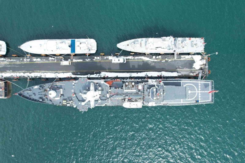 Arama kurtarma gemisi “TCSG Güven” çalışmaları böyle görüntülendi
