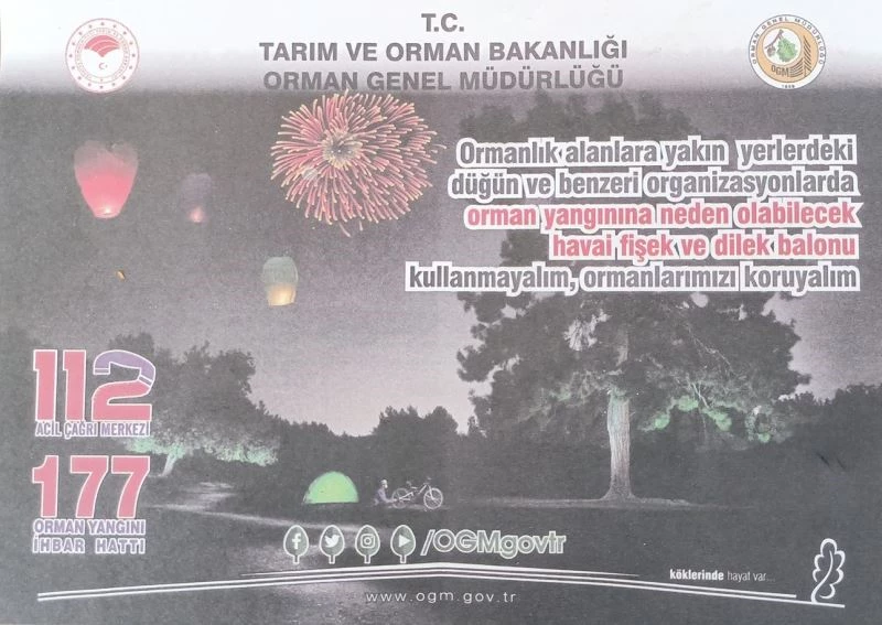 Köyceğiz’de orman yangınlarına broşürlü uyarı
