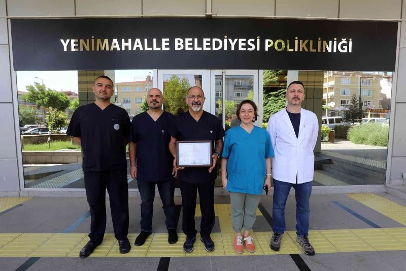 Türkiye’nin ilk ruhsatlı belediye kliniği Yenimahalle’de
